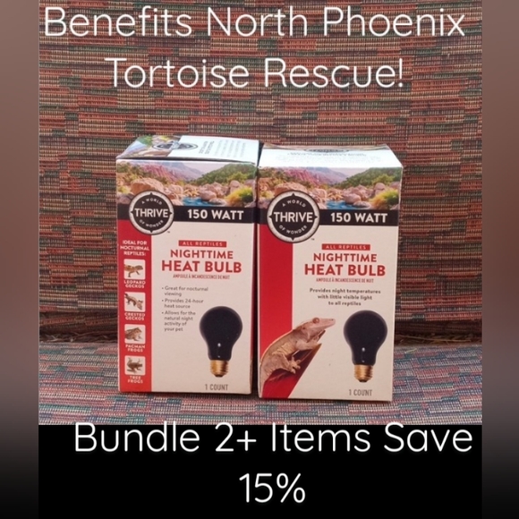 New! THRIVE 150 Watt Nighttime Heat Bulbs. 2 Count - Picture 2 of 7